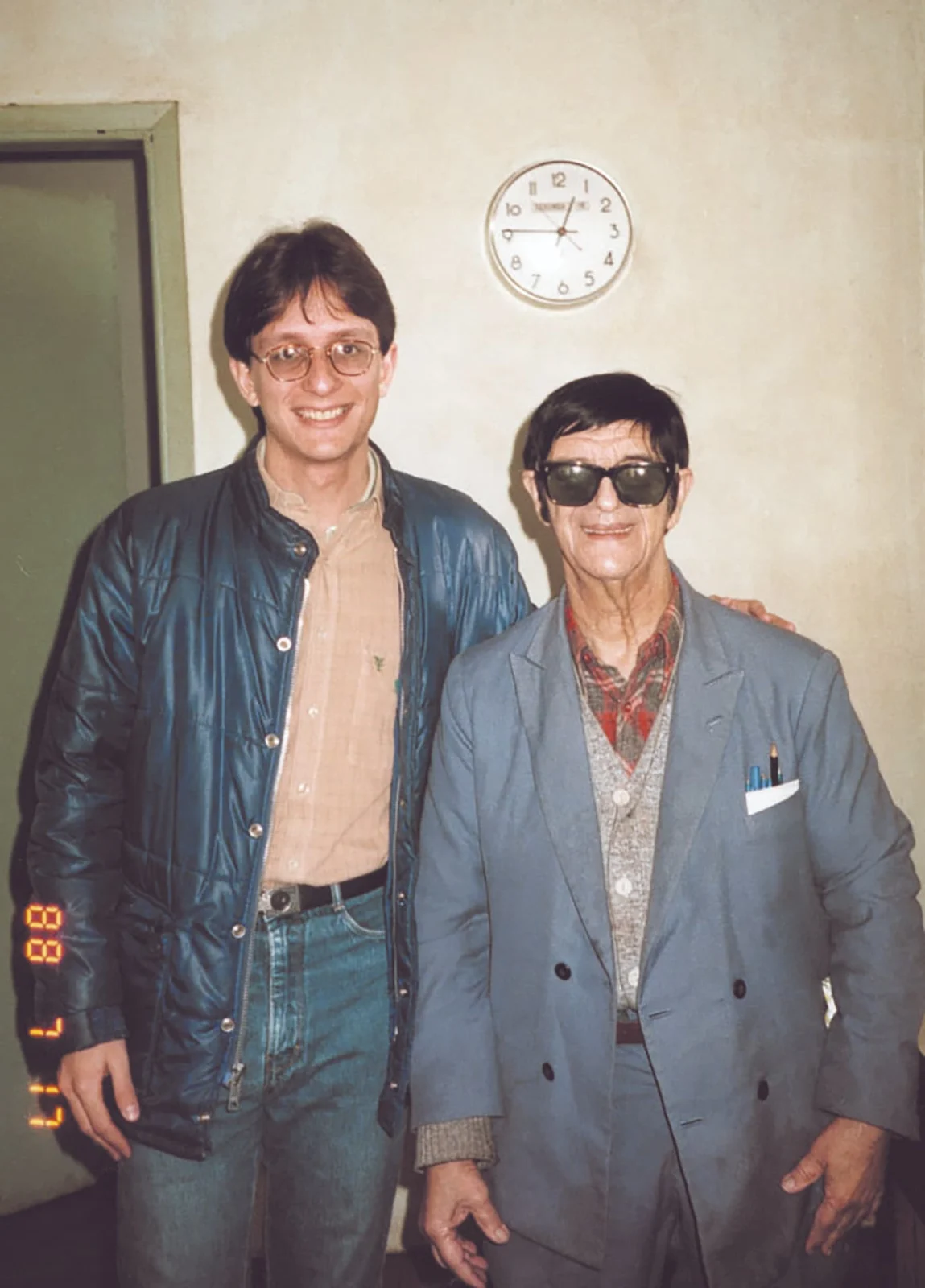 Retrato de Geraldo Lemos Neto e Chico Xavier